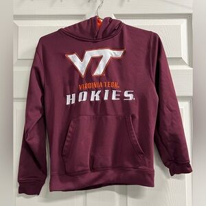 Virginia Tech Hokies Colosseum Athletics Maroon Pullover Hoodie - Large - EUC